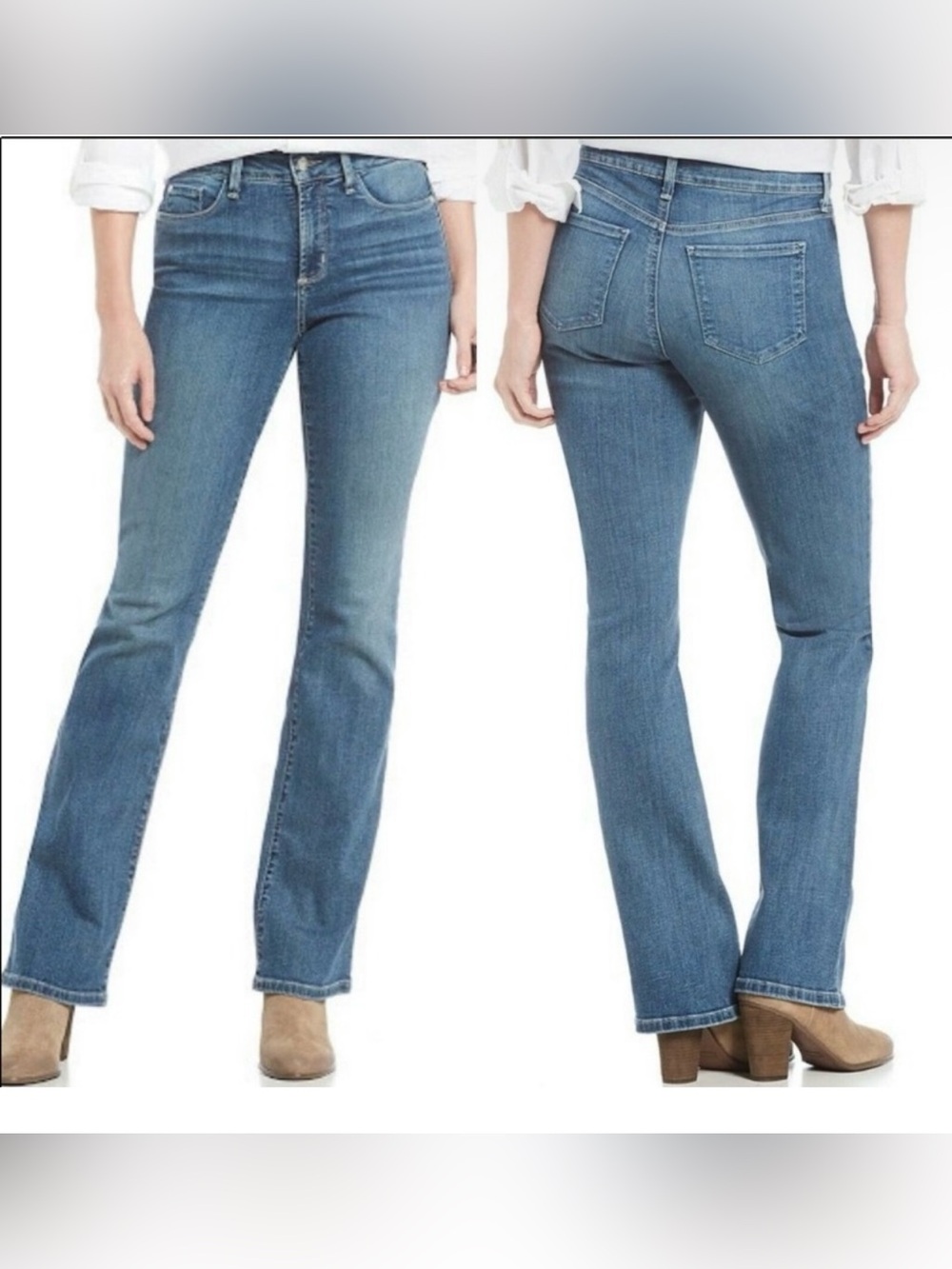 NYDJ Barbara Bootcut Jeans Heyburn Wash Size 8 New